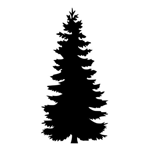 Simple Pine Tree Silhouette at GetDrawings | Free download