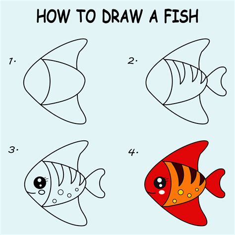 Aggregate more than 154 fish drawing step by step latest - seven.edu.vn