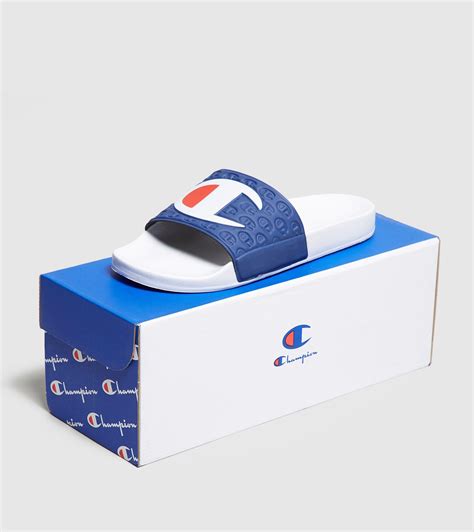 Lyst - Champion Logo Slides in White for Men