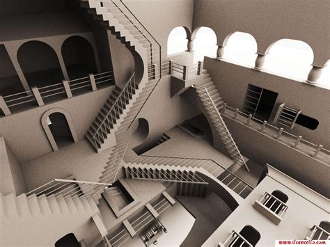 Crazy Stairs Wallpaper | Optical illusions art, Optical illusion stairs ...