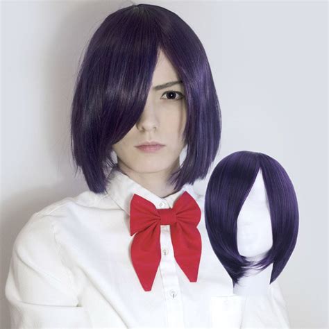 Tokyo Ghoul Toka Kirishima cosplay Comic-Con Party deep purple wigs