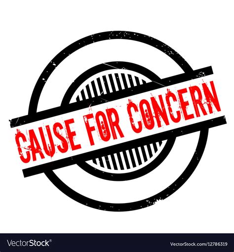 Cause For Concern rubber stamp Royalty Free Vector Image