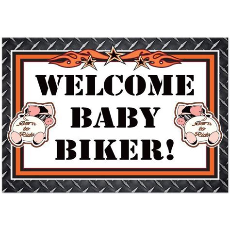 Harley-davidson Baby Shower Invitations