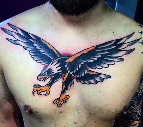 80 Cool Eagle Chest Tattoos for Men [2024 Inspiration Guide ...