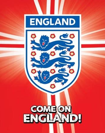 Come on England!, International Football Mini Poster - PopArtUK