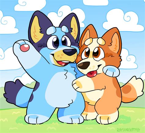 Bluey And Bingo! by RayStarKitty on DeviantArt