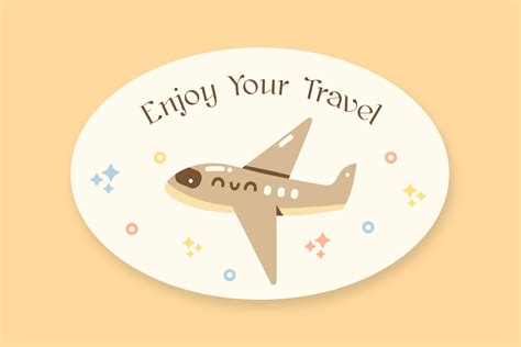 Customize and get this Aesthetic Pastel Enjoy your Travel Oval Sticker ...