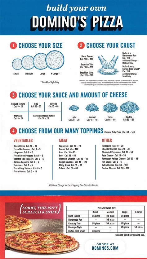 Domino’s Pizza menu – SLC menu