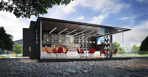 Shipping Container Cafe Design