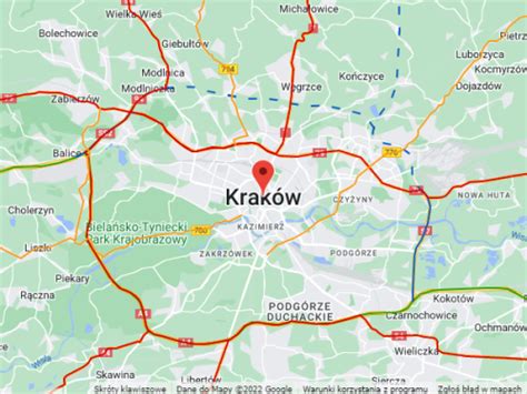 Kraków Mapa Samochodowa | Mapa