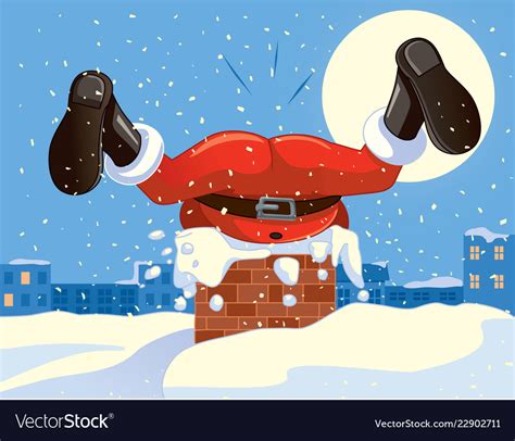 Funny santa claus stuck in the chimney ... | Santa funny, Funny santa ...