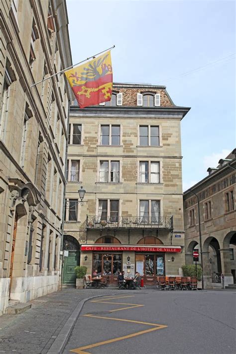 Old Town Geneva, Switzerland Editorial Stock Image - Image of landmarks ...