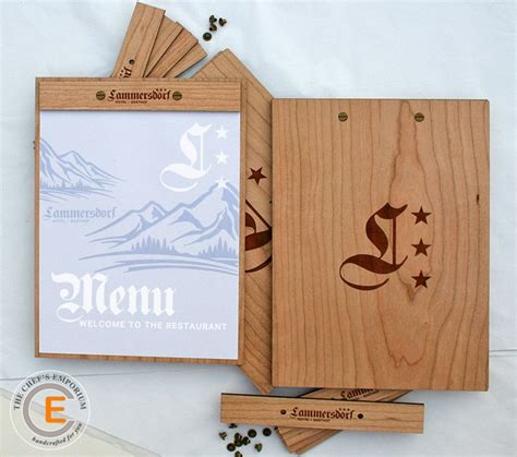 MENU HOLDER / These wooden menu boards from TheChefsEmporium @ Etsy ...