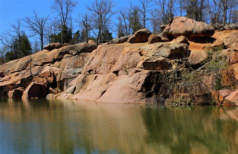 Rock slab on bank at Elephant Rocks State Park image - Free stock photo ...