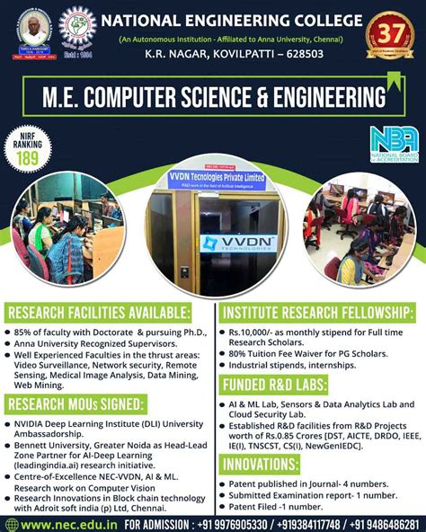 Courses - National Engineering College