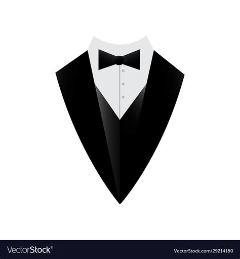 Professional gentleman suit tuxedo logo men Vector Image