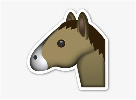 Horse Face - Emoji De Caballo Transparent PNG - 525x528 - Free Download ...