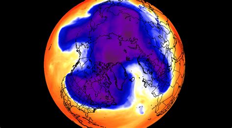 A Polar Vortex is emerging in the Stratosphere over the North Pole and ...