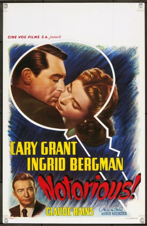 Original Notorious (1946) movie poster in C8 condition for $450.00