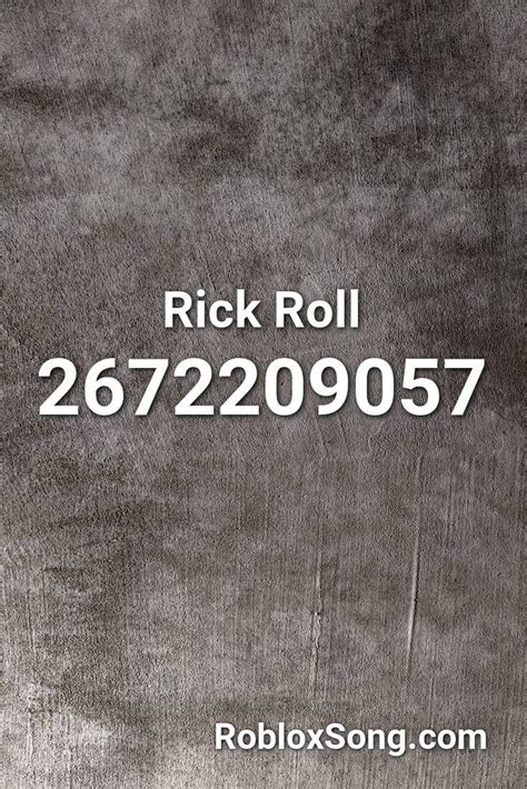 Rick Roll Roblox ID - Roblox Music Codes in 2020 | Rick rolled, Roblox ...