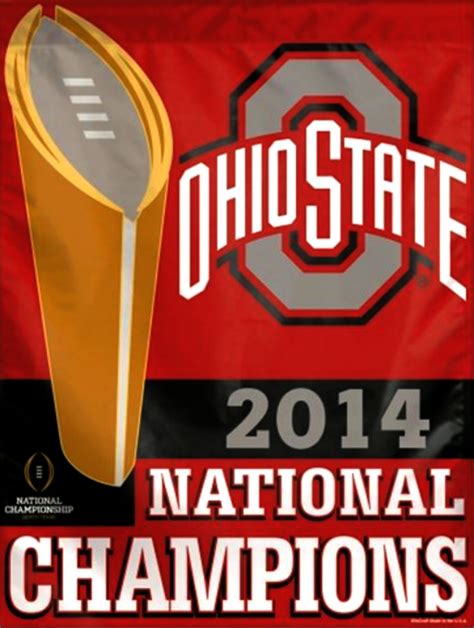 2014 National Champions Banner | Ohio State Buckeyes Football