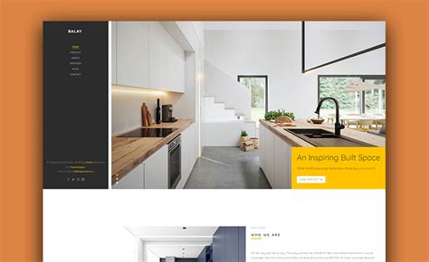 Balay - Free Interior Design Portfolio Template