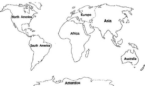 7 Continents Coloring Pages | World map coloring page, World map ...