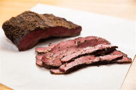 Kosher Sliced Brisket Pastrami Sliced 1st Cut Brisket Pastrami, ~ 8 oz ...