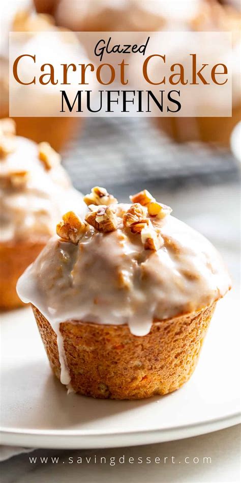 Carrot Cake Muffins - Saving Room for Dessert