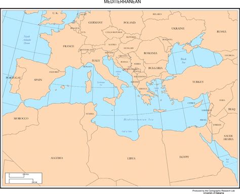 Large Detailed Map Of Mediterranean Sea With Cities - Printable Map Of ...