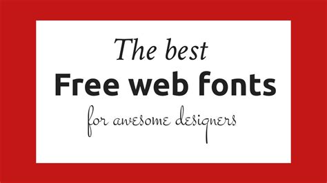 The 41 best free web fonts | Creative Bloq