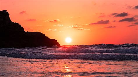 Waves Ocean Sunset - Free 4k Wallpapers - 40.000+ Free 4k Wallpapers ...