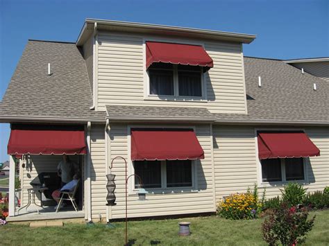 Window awnings - showing how the awnings provide shade for the whole ...