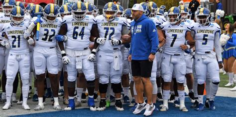 LIMESTONE UNIVERSITY FOOTBALL IN PLAYOFF ACTION