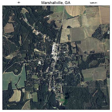 Aerial Photography Map of Marshallville, GA Georgia