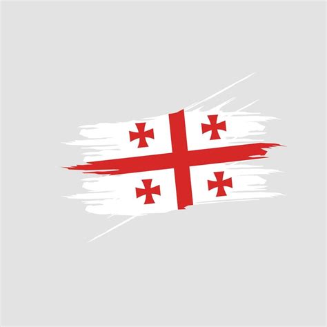 Georgia flag icon, illustration of national flag design with elegance ...