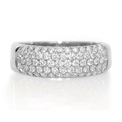 Pave Wedding Band, Dainty Ring, Unique Wedding Ring, 1 Carat Diamond ...