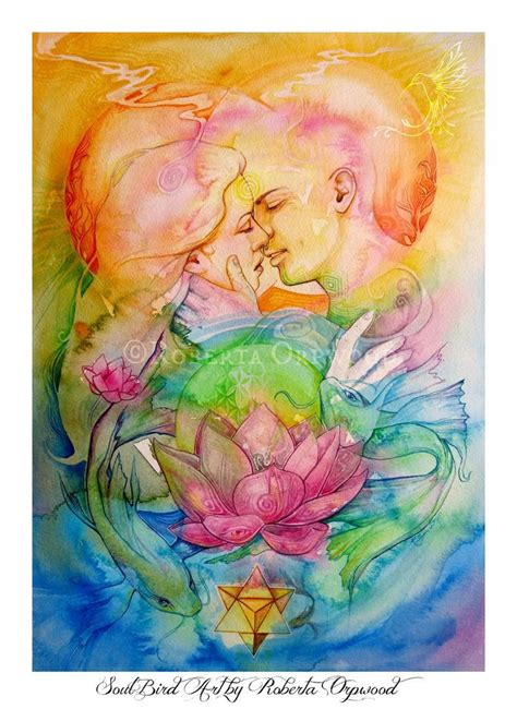 The Lovers Soul Mate Valentine's Art Print | Etsy | Valentines art, Art ...