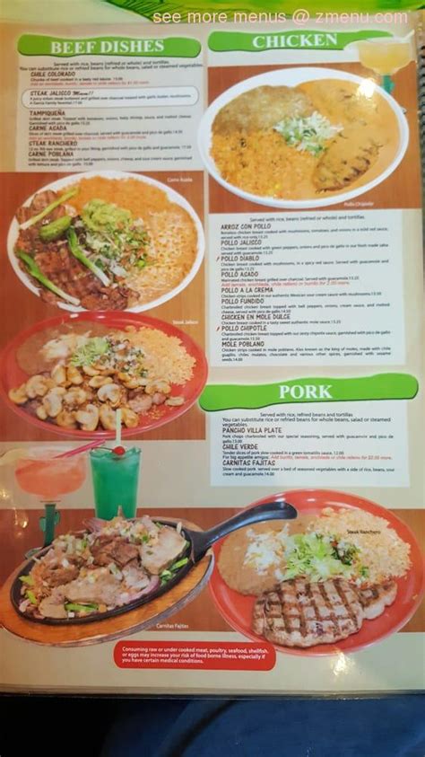 Menu at El Agave Mexican Restaurant, Ephrata