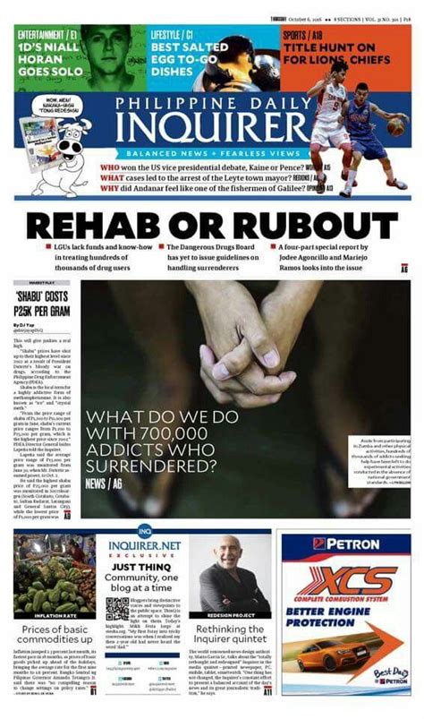 The PHILIPPINE DAILY INQUIRER launched their redesign today! Excited ...