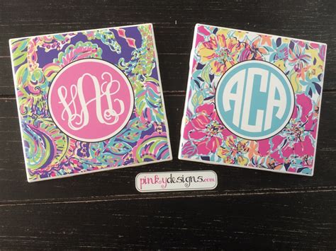 Monogram Coasters Any Design