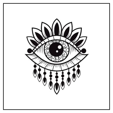 Free Vector | Evil eye symbol illustration