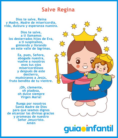 La Oracion Salve Regina Dios Te Salve Reina Y Madre De Misericordia ...