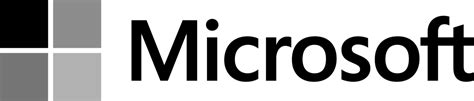 Microsoft Logo Black and White – Brands Logos