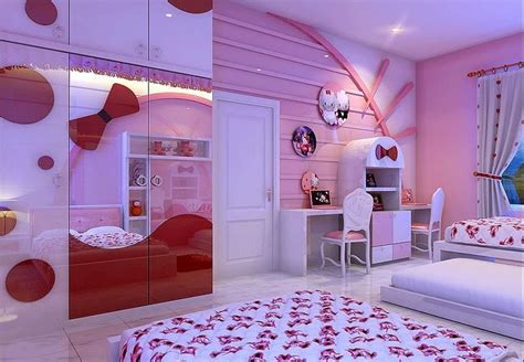 Everyone will love this cute Hello Kitty themed bedroom and accessories ...