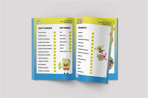 Menu Design for Krusty Krab restaurant :: Behance