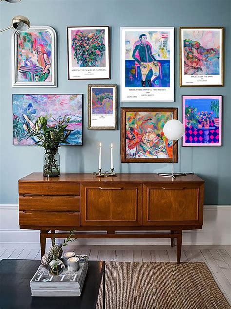 Blue Eclectic Mix Wall Art Posters Of Original Paintings | Etsy in 2021 ...