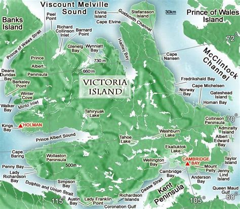 Victoria Island (Cambridge Bay, Nunavut, Arctic Canada) cruise port ...