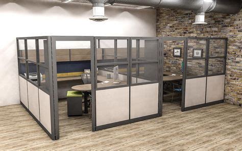 Modular Office Furniture as Private Offices. These tall cubicles make ...