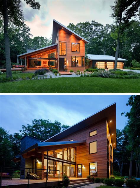 16 Examples of Modern Houses with Sloped Roofs